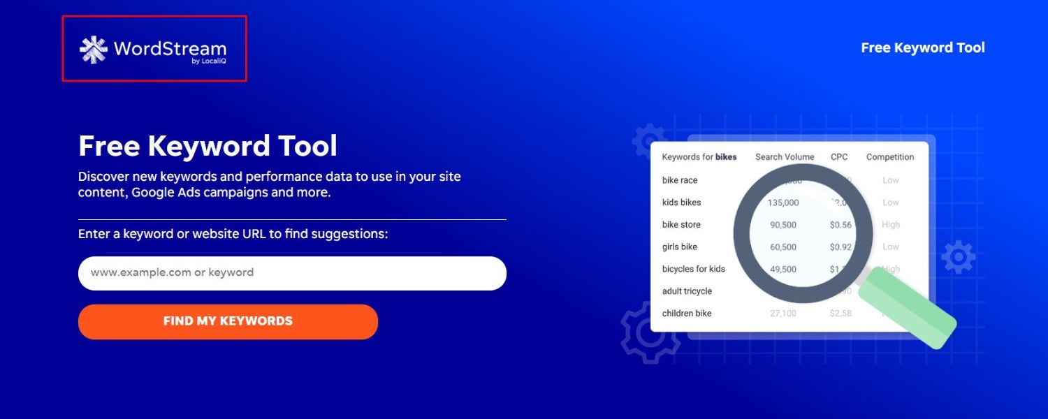 WordStream Free Keyword Tool