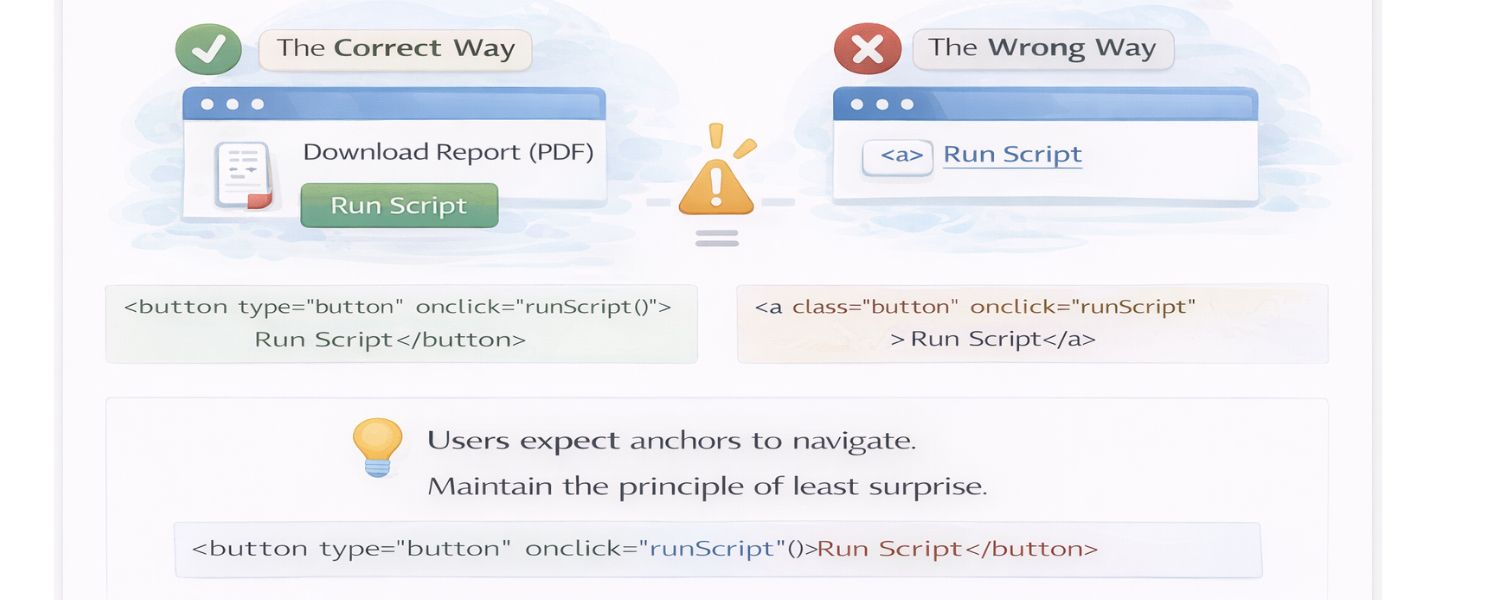 Don’t Surprise the User