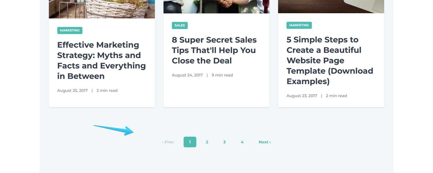 Paginated content and sorted lists
