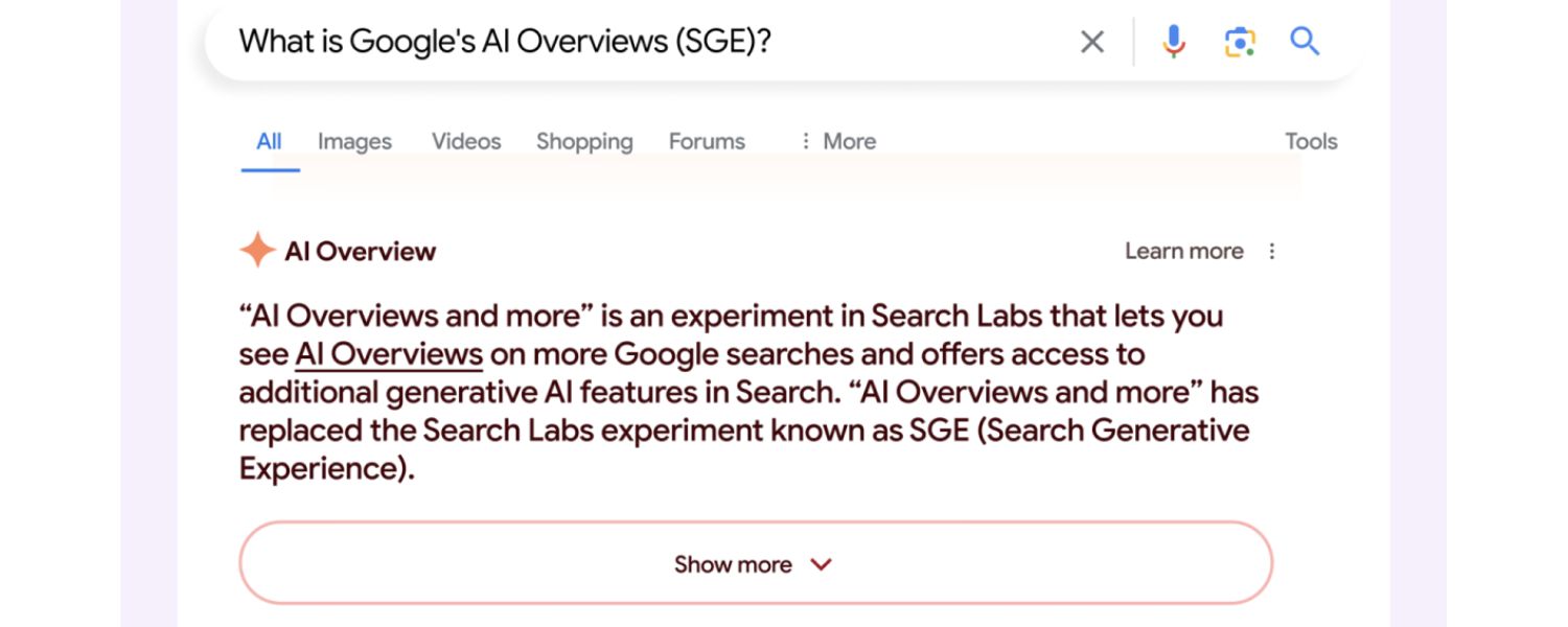 AI and Generative Search Results