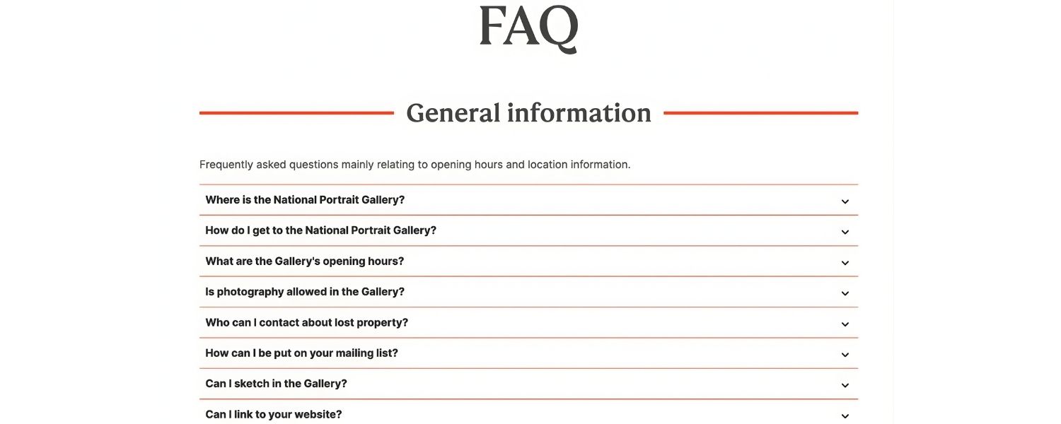 FAQ Sections