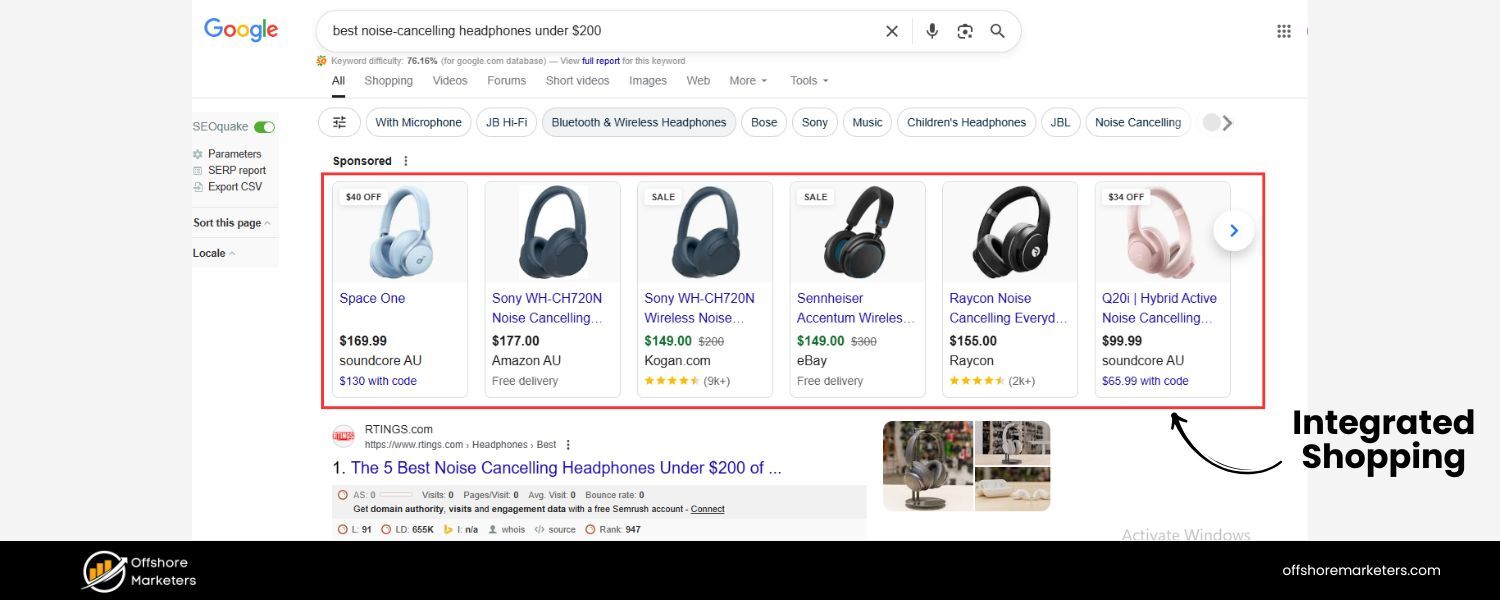 Integrated Shopping and Recommendations