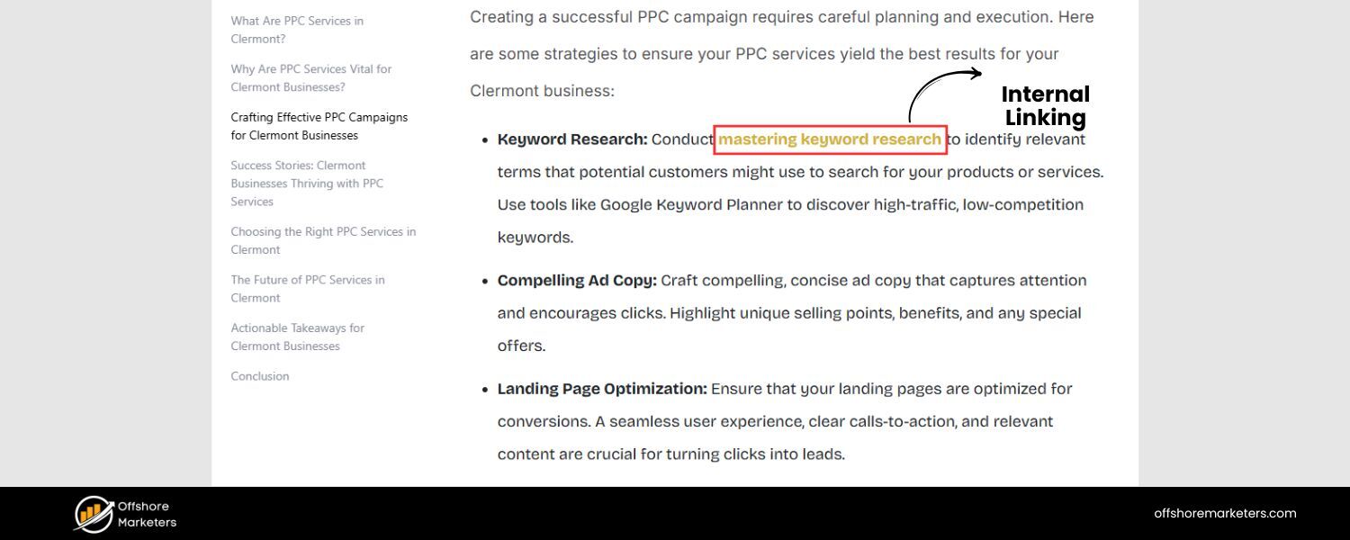 Optimize Internal Linking