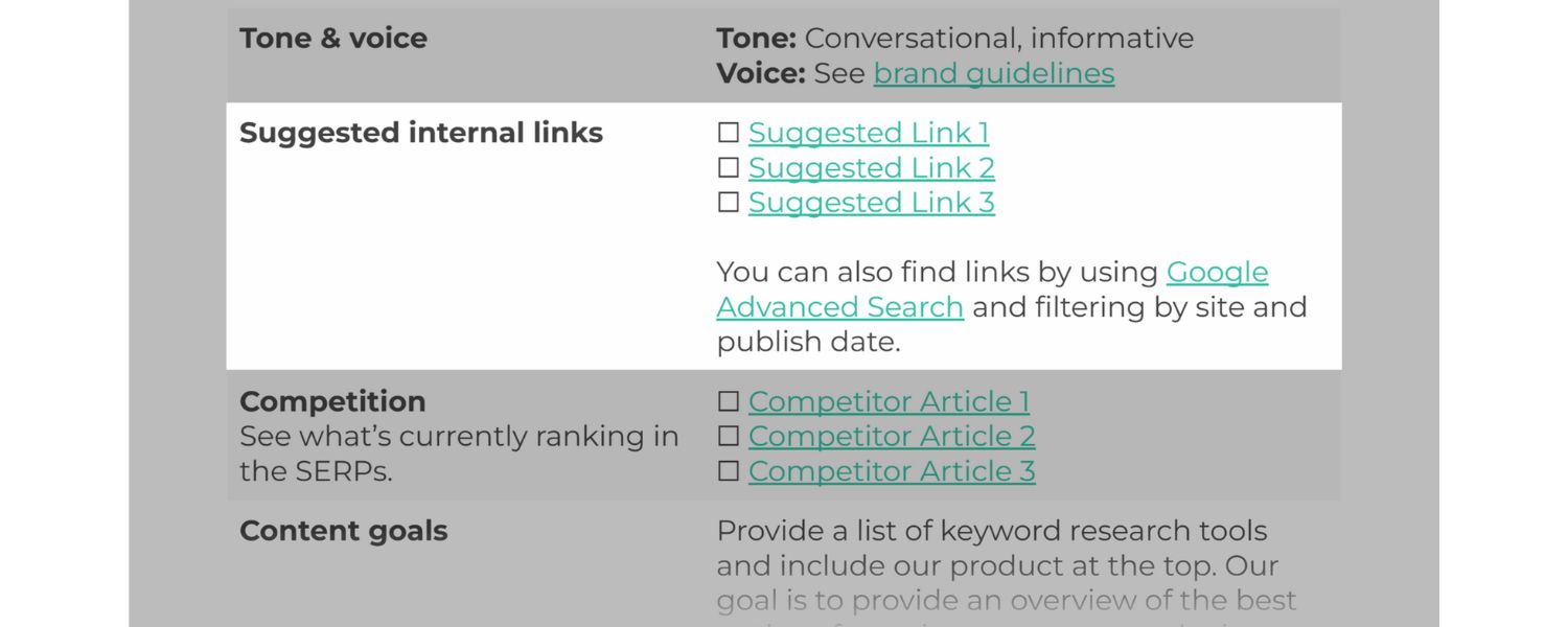 Compile Key Information