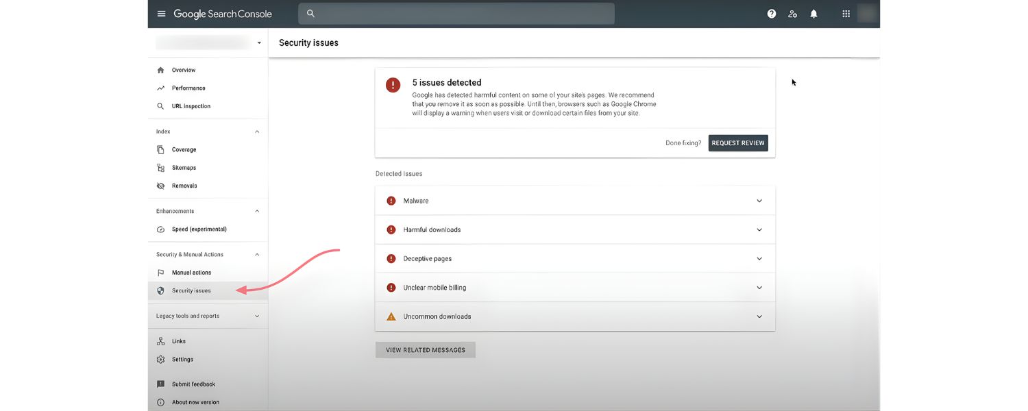 Hacked or Hidden Links
