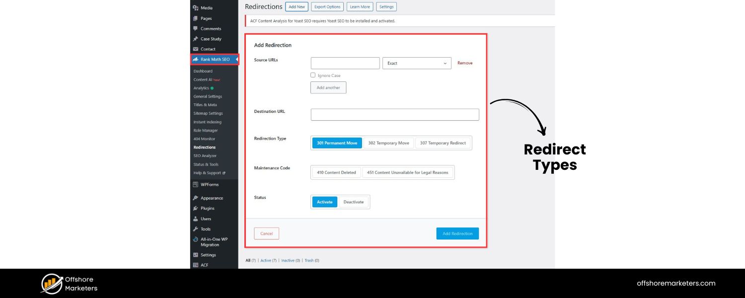 Avoid Mixed Redirect Types