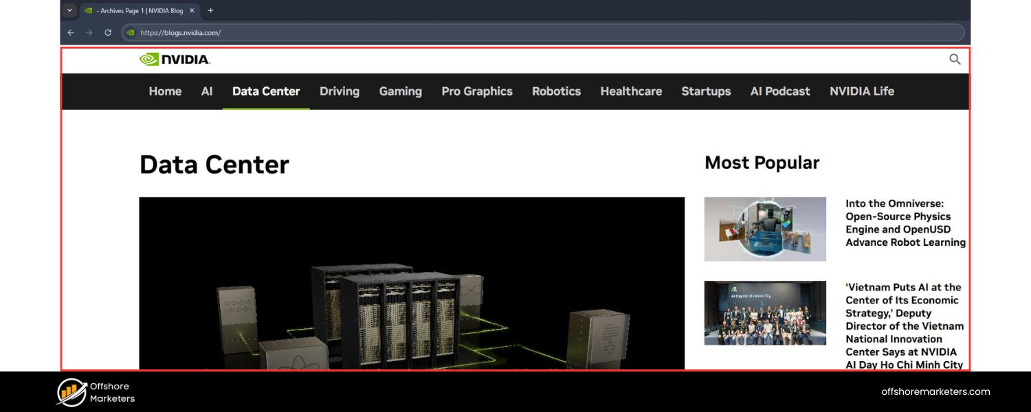 Blog or News Section