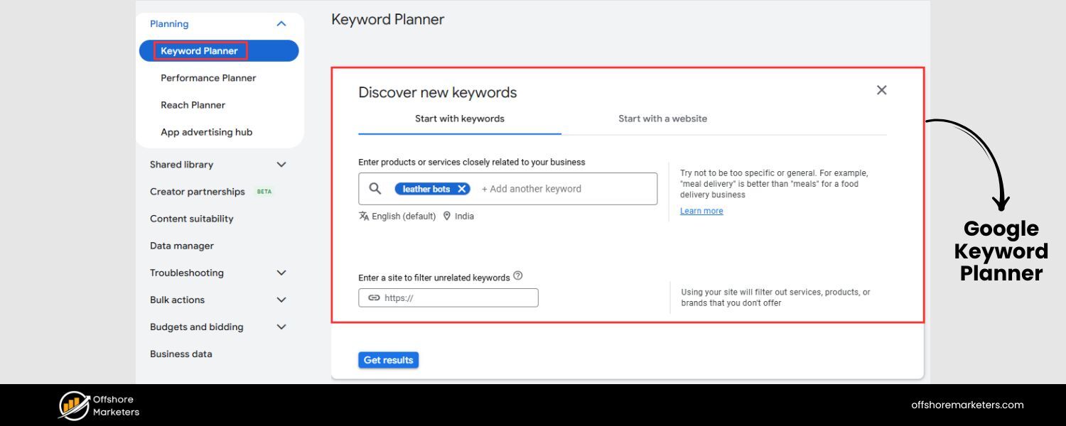 Google Keyword Planner
