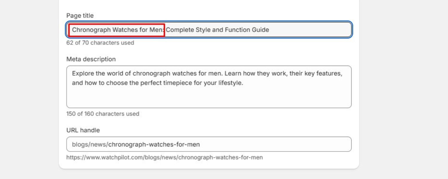 Title Tag (Meta Title)