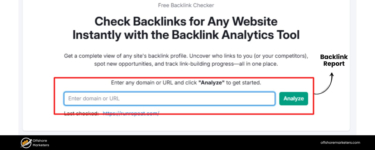 Backlink Reports
