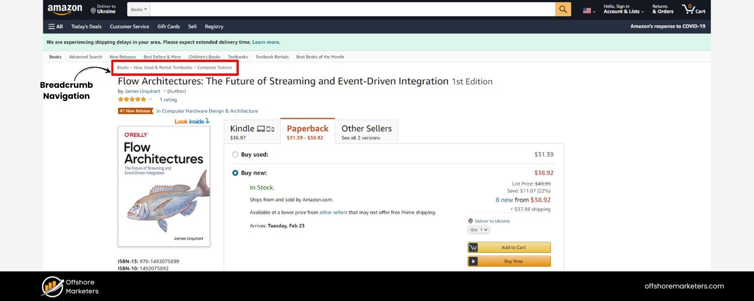 Breadcrumb Navigation