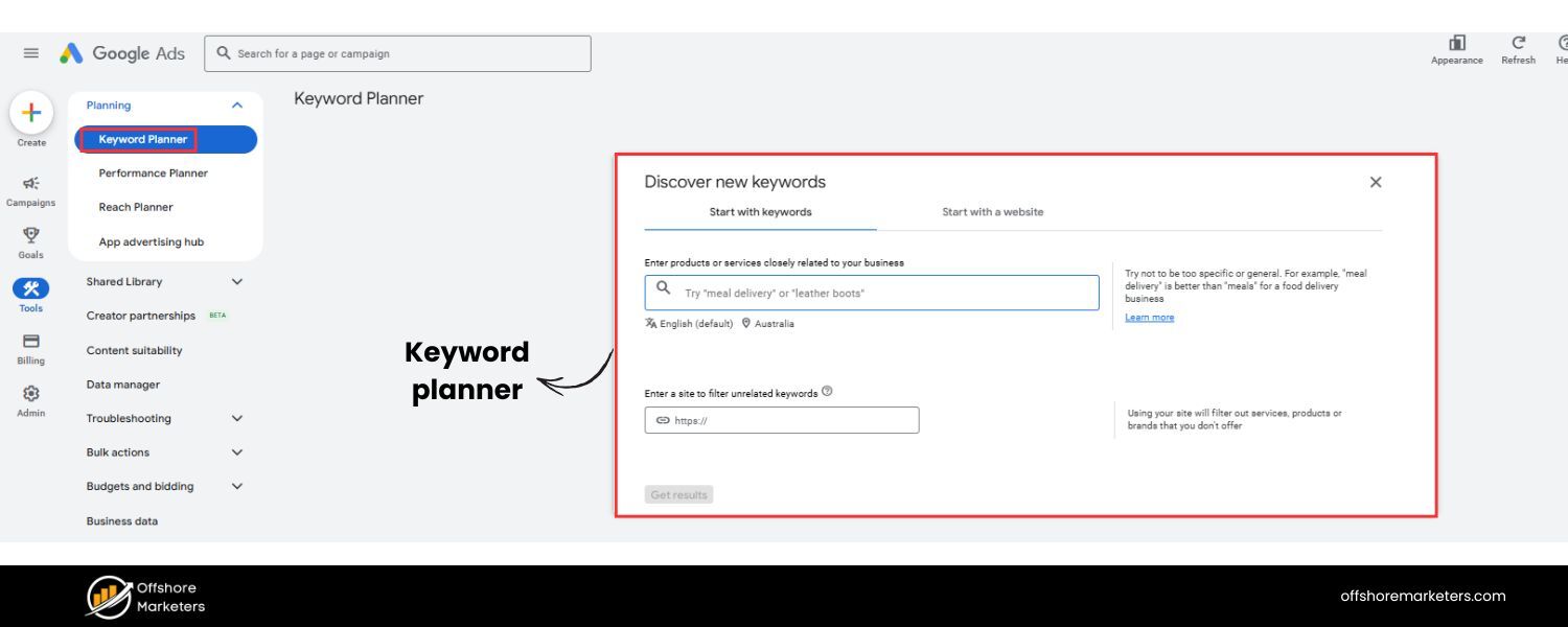 Google Keyword Planner