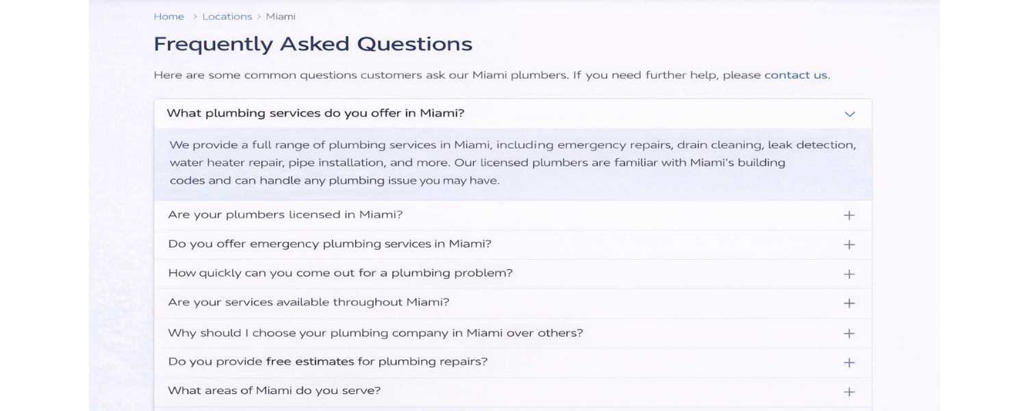 Incorporate FAQs to Answer Common Questions