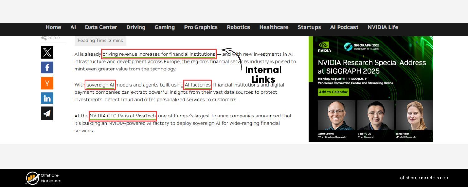 Internal and External Links