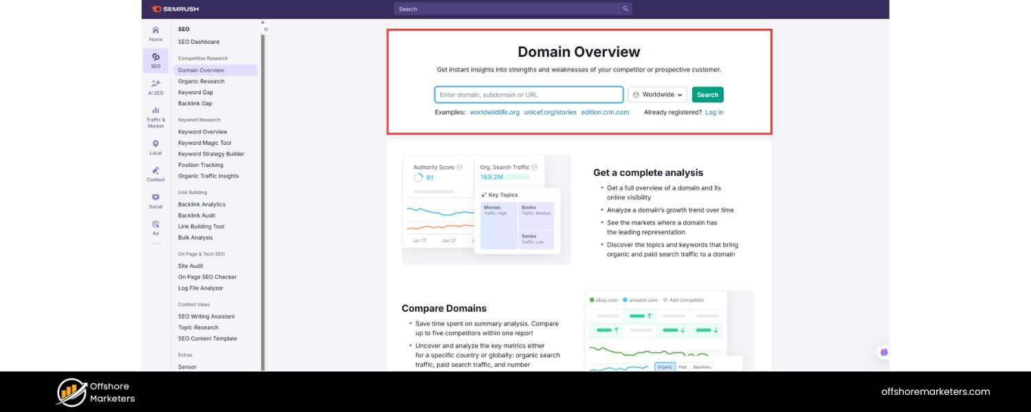 Semrush Traffic Analytics