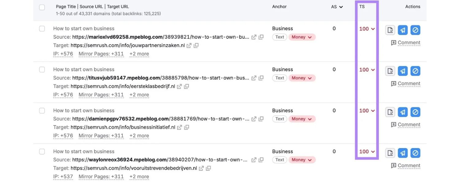 Attempt to Remove Bad Links Manually
