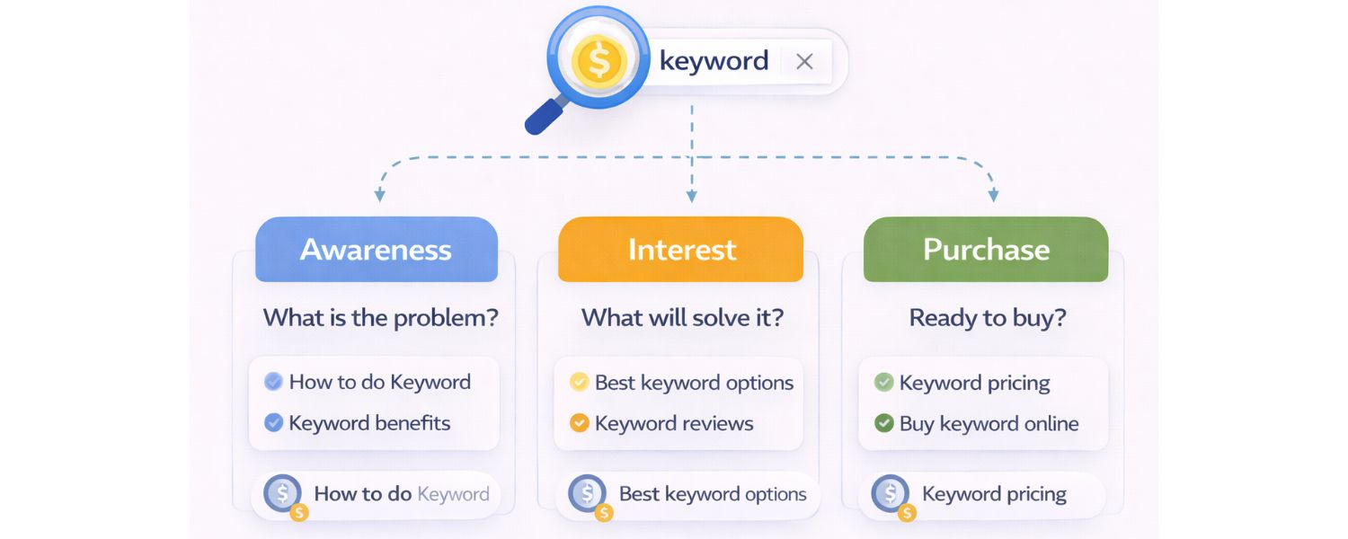 Do keyword research with intent in mind