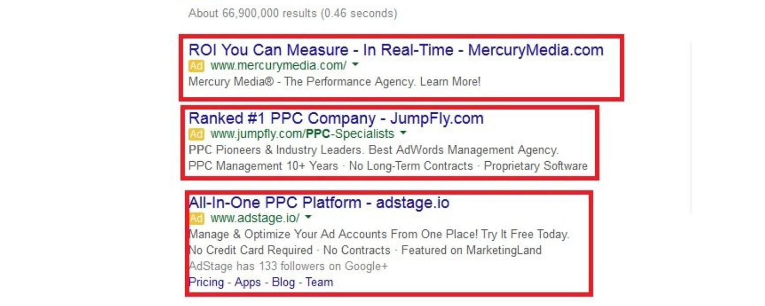 Where PPC ads appear